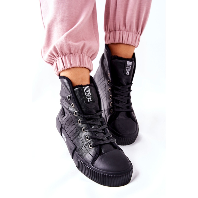 Zapatillas de mujer Big Star II274155 Black insulated negro 5