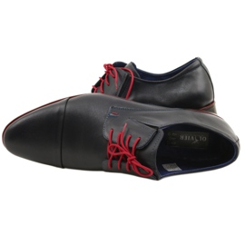 Olivier Zapatos de cuero para hombres 286 azul marino 4