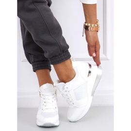 Zapatillas Wisto White con cuña blanco 2