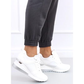 Zapatillas Wisto White con cuña blanco 4