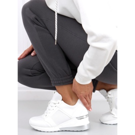Zapatillas Wisto White con cuña blanco 5