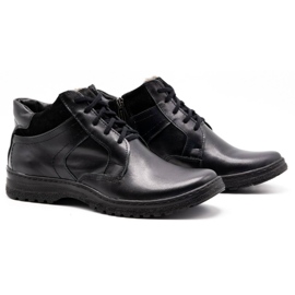 KOMODO Zapato piel invierno hombre negro 907K 2