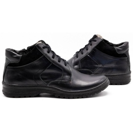 KOMODO Zapato piel invierno hombre negro 907K 5