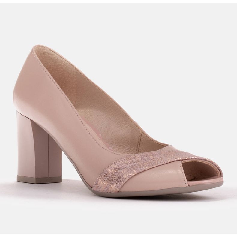 Marco Shoes Zapatos Marco 1095P rosas rosado dorado 1