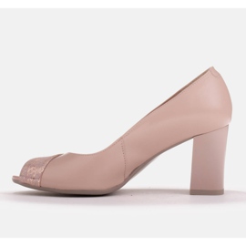 Marco Shoes Zapatos Marco 1095P rosas rosado dorado 3