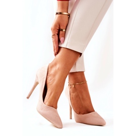 WS1 Tacones Altos Ante Beige Melany 2