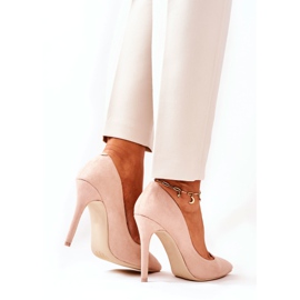 WS1 Tacones Altos Ante Beige Melany 5
