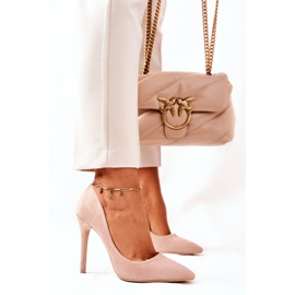 WS1 Tacones Altos Ante Beige Melany 6