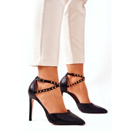 WS1 Stilettos con rayas Black jets Remmes negro 6