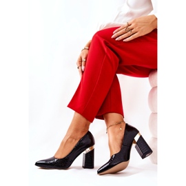 Lewski Shoes Zapatos De Salón De Piel Lewski Snake 3117 Negro 3
