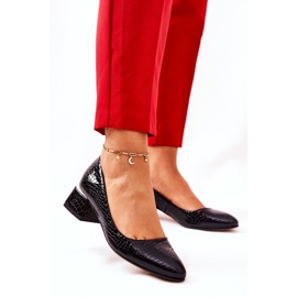 Lewski Shoes Salón Piel Serpiente Lewski 3118 Negro 4
