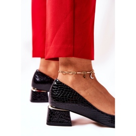 Lewski Shoes Salón Piel Serpiente Lewski 3118 Negro 6