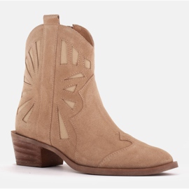 Marco Shoes Bota cowboy ante natural beige 1