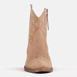 Marco Shoes Bota cowboy ante natural beige 6