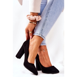 WS1 Zapatos de ante en una barra Valoris negra negro 1