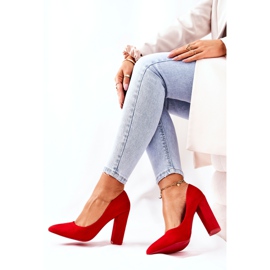 WS1 Zapatos de ante en una barra roja Valoris rojo 5
