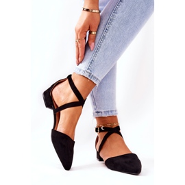 WS1 Zapatos De Tacón Bajo Negro Giovanna 3