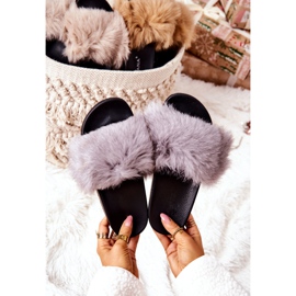 PG2 Pantuflas Naturimo Gris Con Piel Natural Gris 1