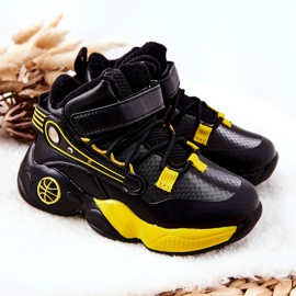 PJ2 Botas de nieve cálidas negras para niños Herry negro amarillo 6