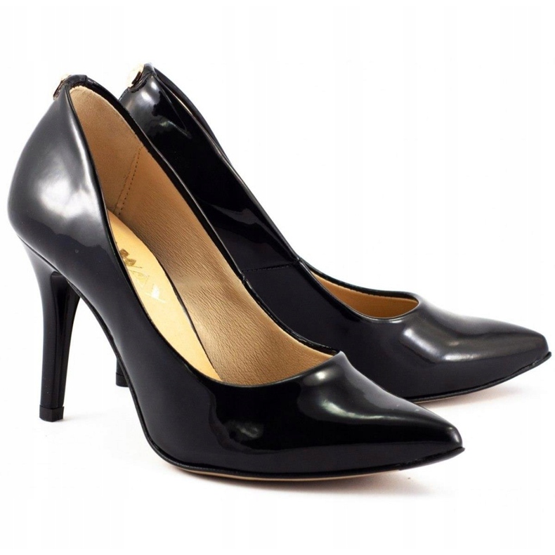 Saway Tacones de mujer 2333 barniz negro 2