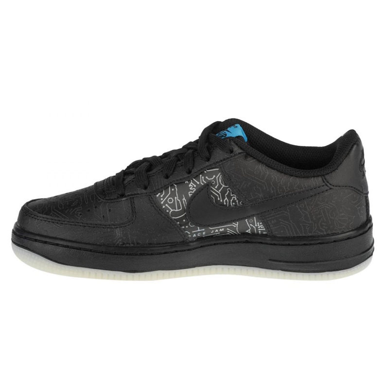 Calzado Nike Air Force 1 Low Gs Jr DN1434-001 negro azul 2 Calzado Nike Air Force 1 Low Gs Jr DN1434-001 negro azul 2