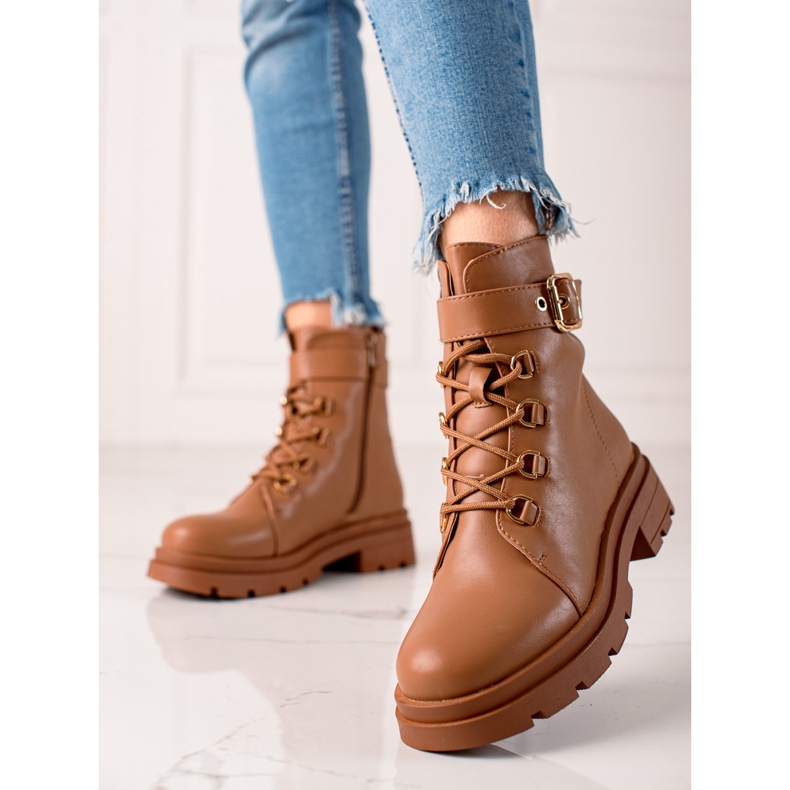 Sixth Sense Tramperos con estilo con hebilla marrón 2