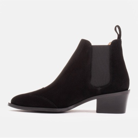 Marco Shoes Botines ante natural negro 2