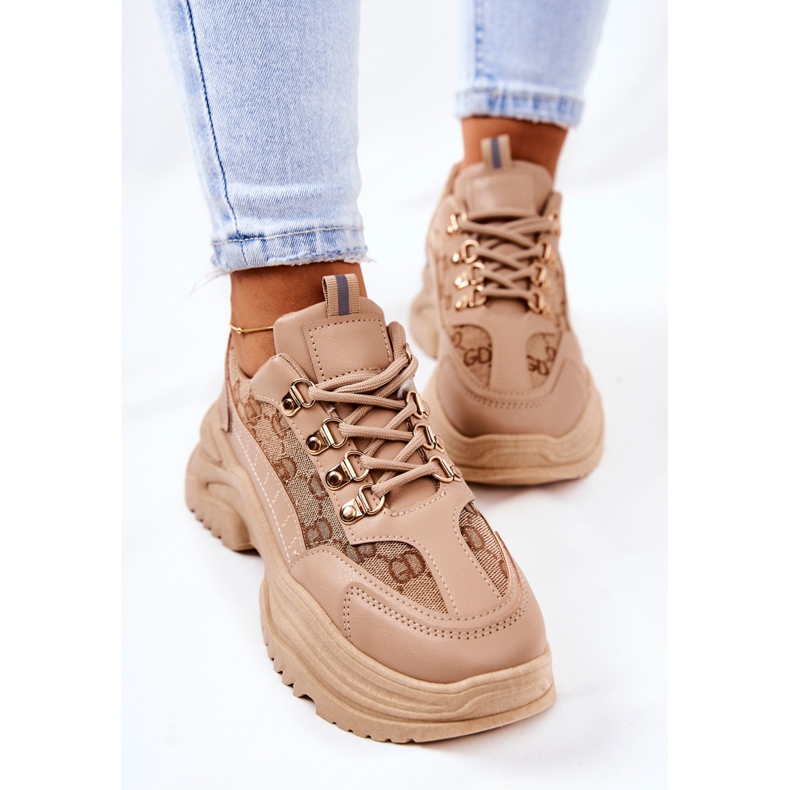 PM1 Zapatos deportivos en la plataforma beige Flynn 2