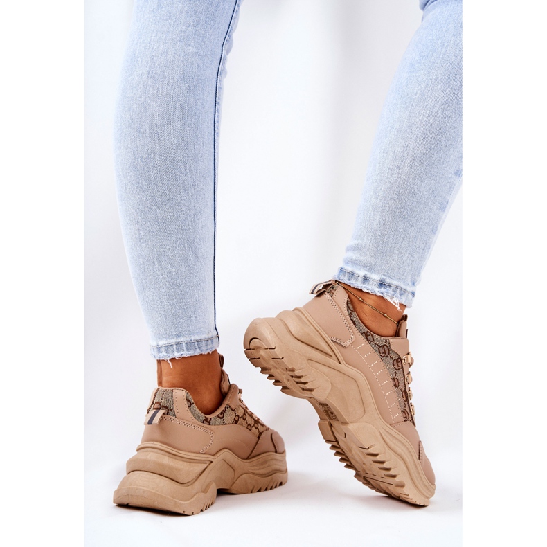 PM1 Zapatos deportivos en la plataforma beige Flynn 1