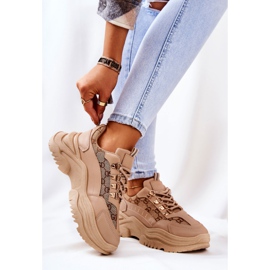 PM1 Zapatos deportivos en la plataforma beige Flynn 4