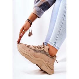 PM1 Zapatos deportivos en la plataforma beige Flynn 7