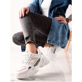 Evento Zapatillas blancas de moda blanco gris 3