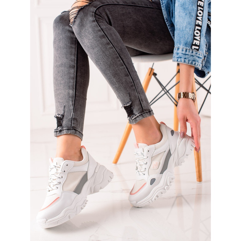 Evento Zapatillas blancas de moda blanco gris 2