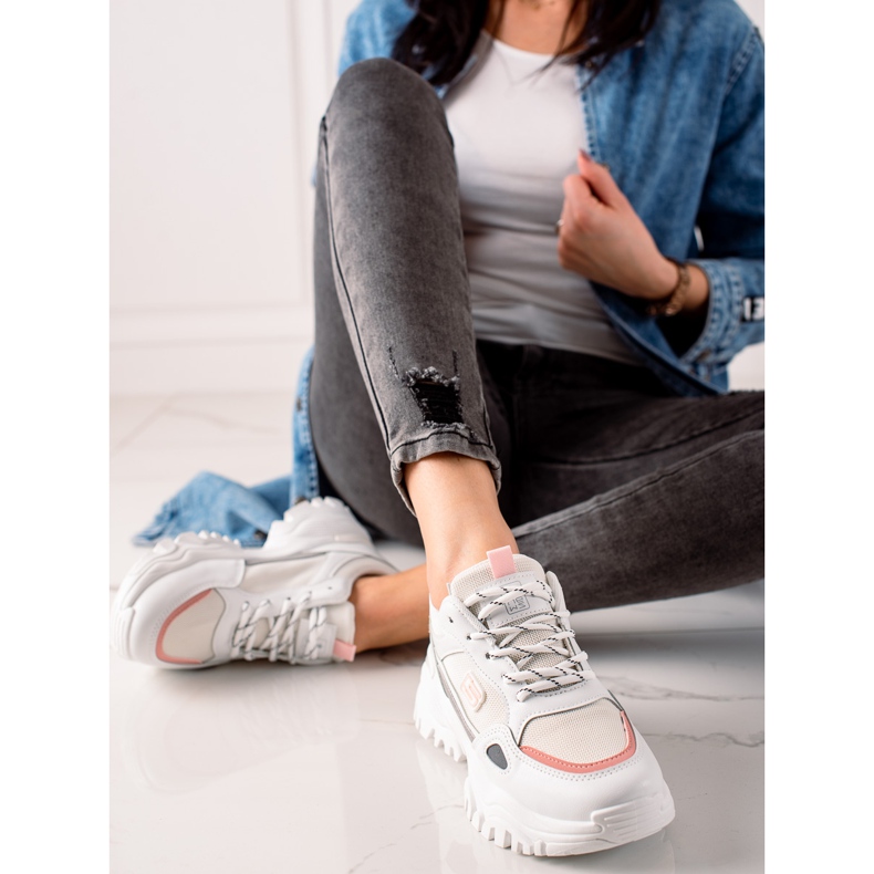 Evento Zapatillas blancas de moda blanco gris 1