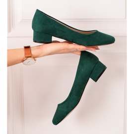 Sabatina Zapatos de tacón de ante verde 4
