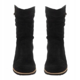 Olivier Botas de piel Emi Black negro 4
