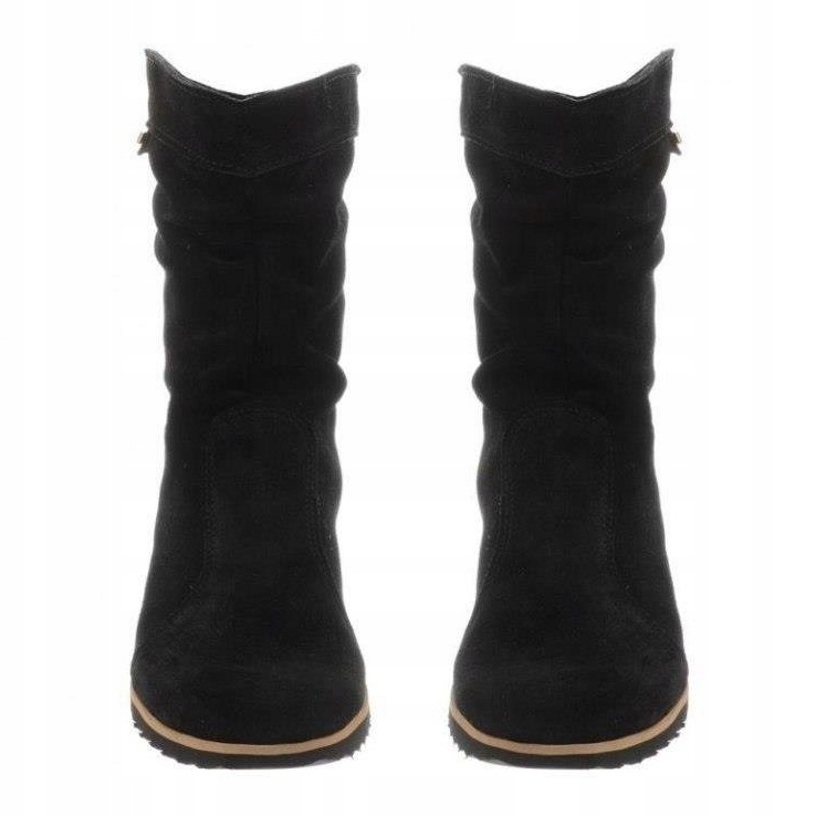 Olivier Botas de piel Emi Black negro 4
