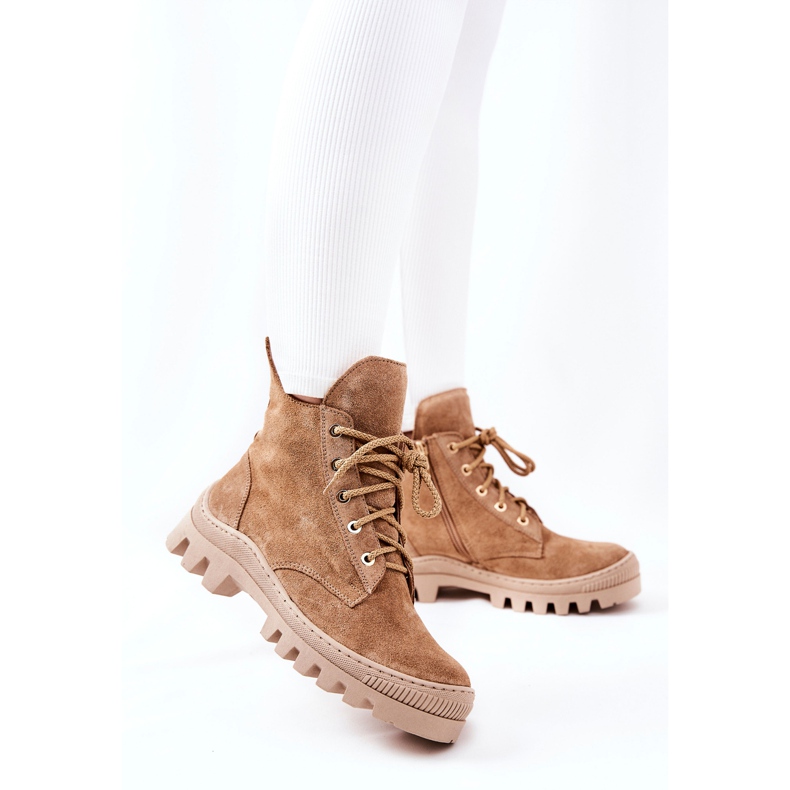 PF1 Botas De Gamuza Calientes Trappers Camel Cressid beige 2