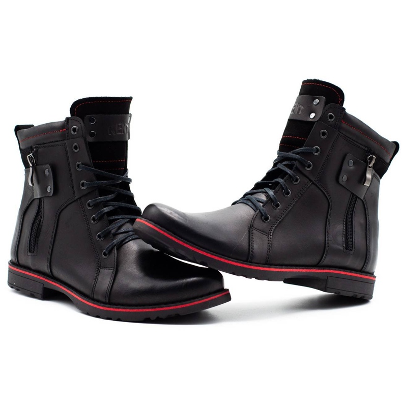 Olivier Zapatos de invierno para hombre 237 negro 4