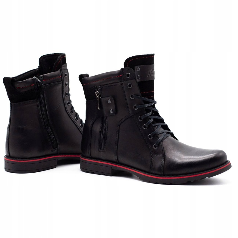 Olivier Zapatos de invierno para hombre 237 negro 3