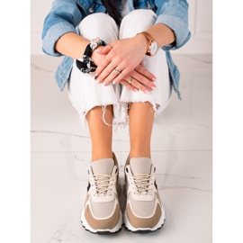 Sweet Shoes Zapatillas de moda beige rosado dorado 5