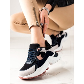 Sweet Shoes Zapatillas de moda beige negro rosado 2