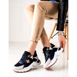 Sweet Shoes Zapatillas de moda beige negro rosado 3