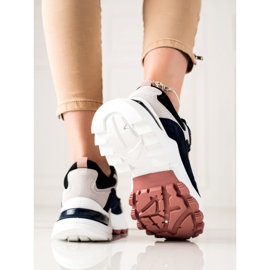Sweet Shoes Zapatillas de moda beige negro rosado 1