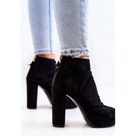 WS1 Botas negras en una barra, dedos abiertos, adorar negro 3