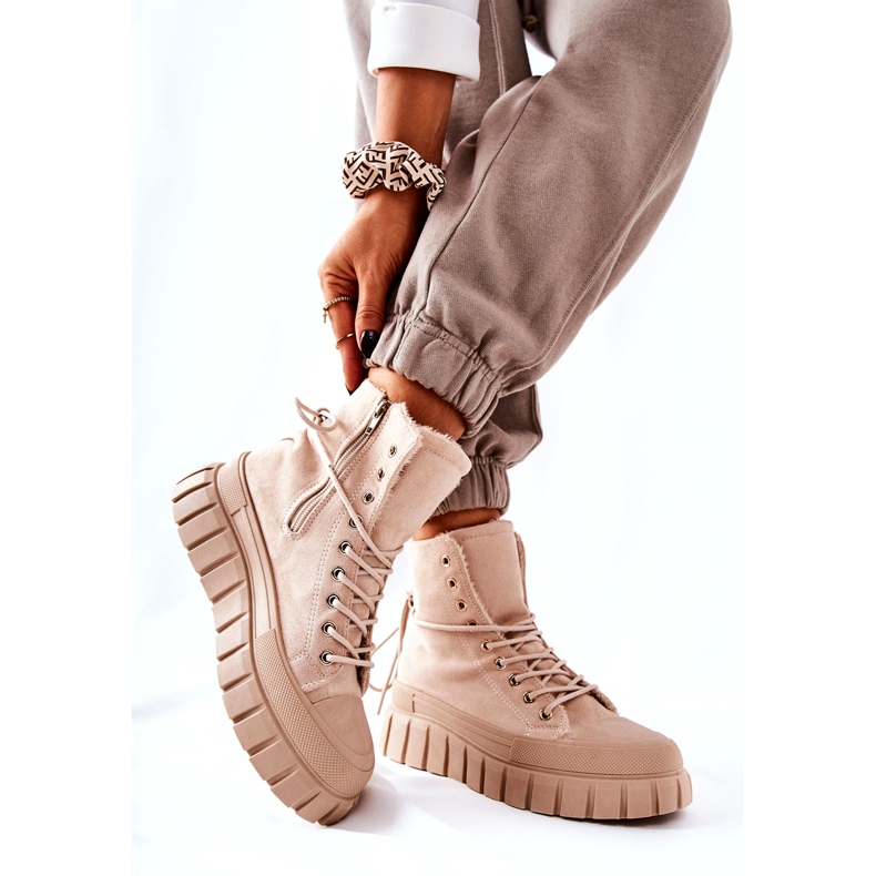 PH1 Zapatillas Cálidas En La Plataforma Beige Marlow 2