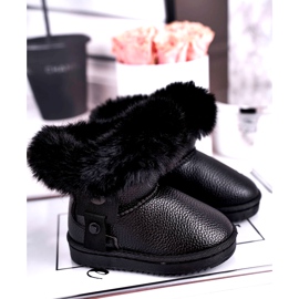 Apawwa Botas de nieve cálidas para niños con piel Marella gris 1