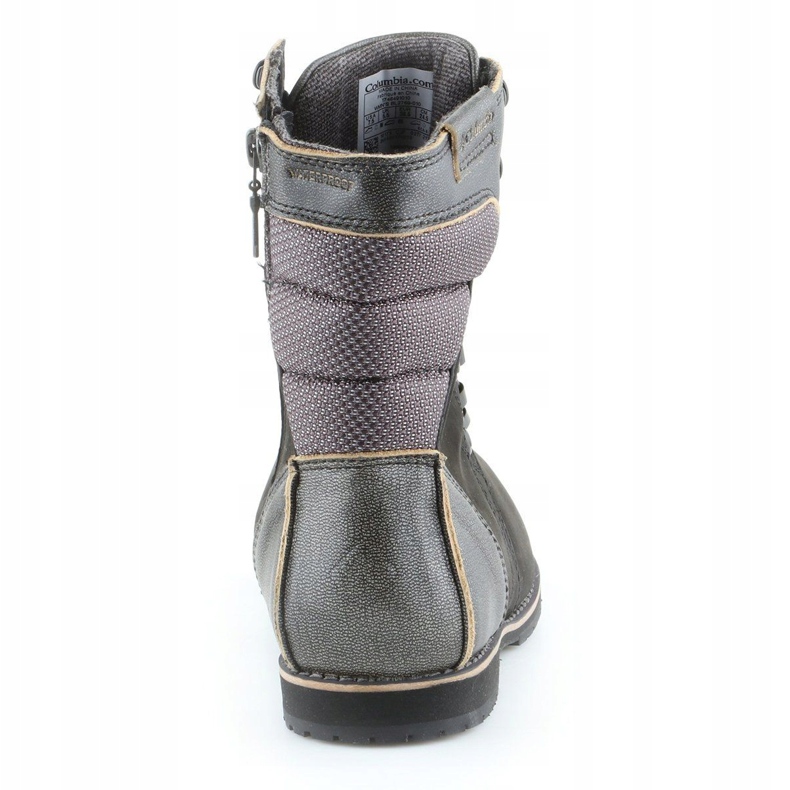 Botas para mujeres Columbia Veintice Ave WP Mid BL2769-010 Negro 5