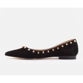 Marco Shoes Bailarinas con tachuelas decorativas negro 4