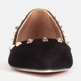 Marco Shoes Bailarinas con tachuelas decorativas negro 1